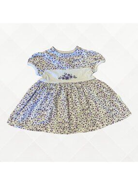 Little Me Baby Dress Set • 6M • Purple Floral • 2-Piece • In Excellent Condition